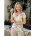 034294 - Blusa Ramany  Estampa Abstrata